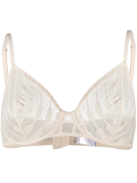 ERES sheer fine-knit bra Neutrals 60845C
