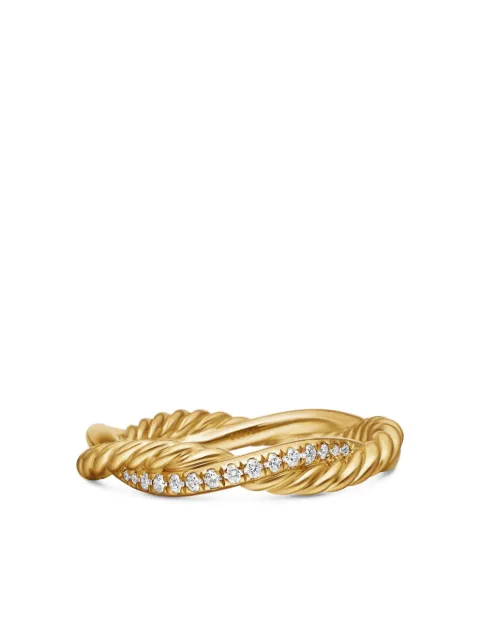 David Yurman 18kt yellow gold Petite Infinity diamond band ring (4mm) Gold R16414D88ADI