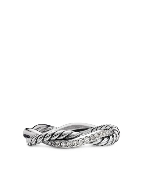 David Yurman sterling silver Petite Infinity diamond band ring (4mm) Silver R16370DSSADI