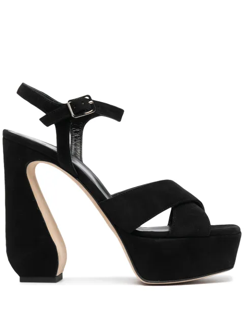 Sergio Rossi SI Rossi 90mm heeled sandals Black A93780MCAM33