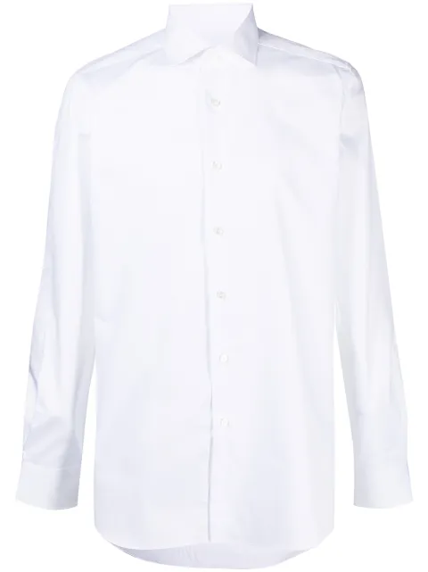 Xacus pointed collar cotton shirt White 558ML11209