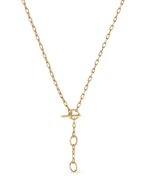David Yurman 18kt yellow gold DY Madison Three Ring chain necklace Gold N1703688