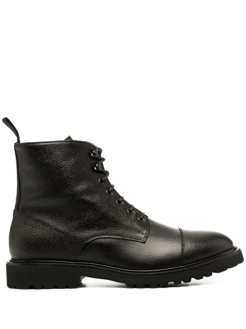 Scarosso ankle-length lace-up boots Brown JACKIEBOOTBRWCALF