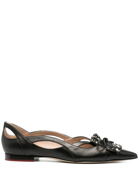 Scarosso x Paula Cademartori ballerina shoes Black SPICYBALLBLACALF