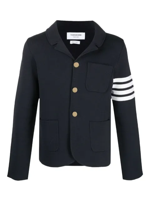 Thom Browne 4-Bar knit blazer Blue MKJ024D00014