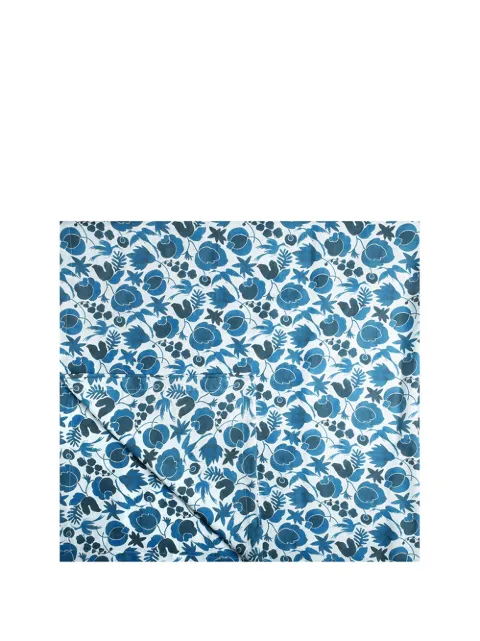 La DoubleJ floral-print linen tablecloth White TBC0003LIN001CER0001