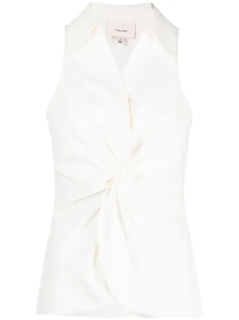 Cinq A Sept Mckenna sleeveless blouse White ZW9393626Z