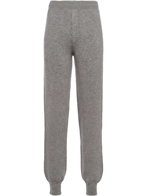 Prada tapered fleece trousers Grey 22221S2111YMG