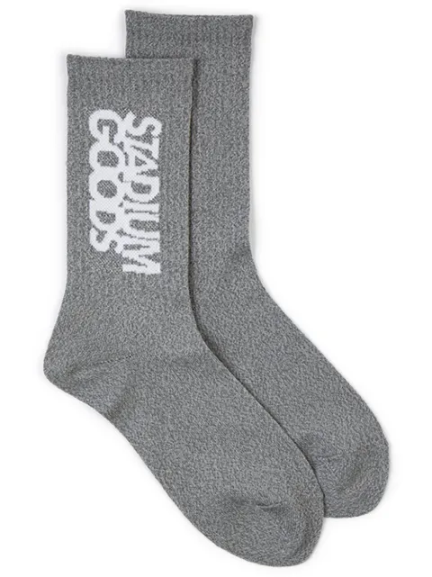 STADIUM GOODS® logo "Reflective" crew socks Grey SGS0242