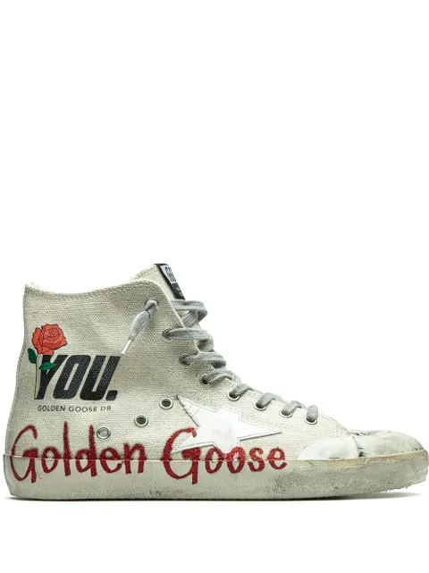 Golden Goose Francy "Beige/Red" sneakers Neutrals GWF00114F000946