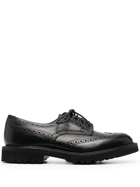 Tricker's Bourton leather derby shoes Black 5633113