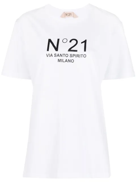 Nº21 logo-print T-shirt White 21EN2M0F0516314