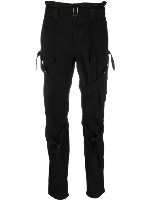 Diesel belted-waist trousers Black A043410DBBF