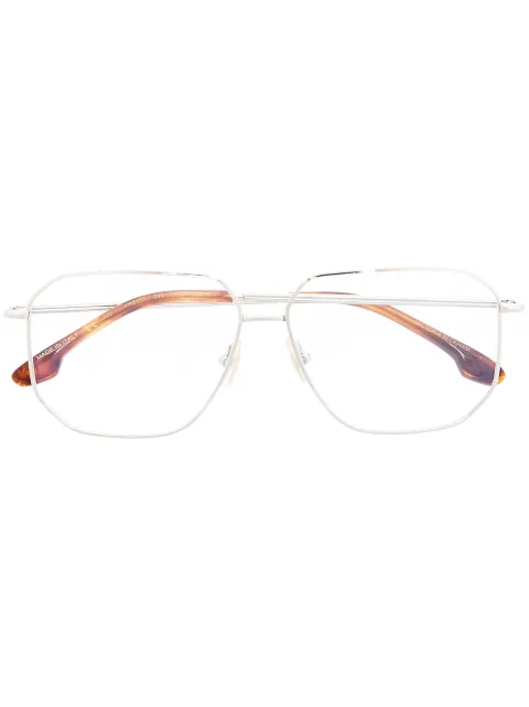 Victoria Beckham Eyewear pilot-frame glasses Silver VB2115