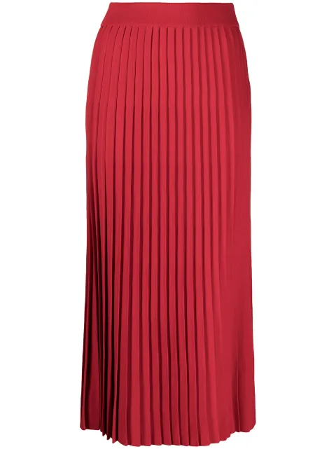 Balenciaga pleated midi skirt Red 620998T5133