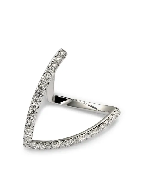 Yvonne Léon 18K white gold diamond ring White BAGUEVIVIANEDIAM