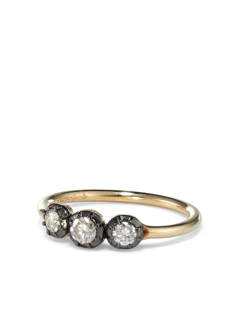 Jacquie Aiche 14K yellow gold diamond ring Gold 00173155