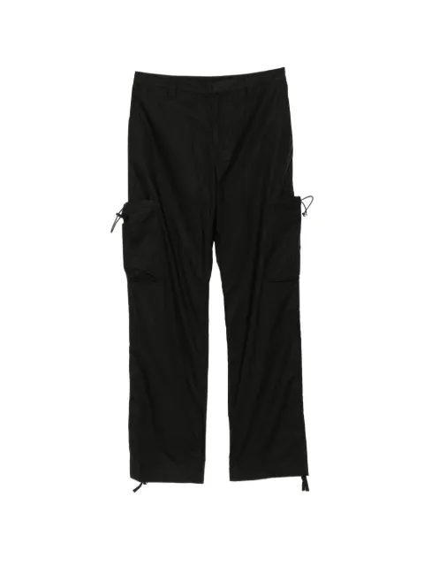 COUNTY OF MILAN logo embroidery cargo pants Black CMCF011R21FAB0011001