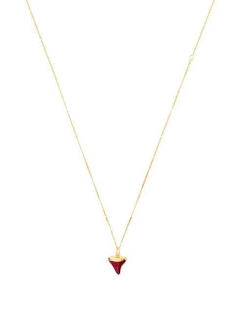 True Rocks shark tooth pendant necklace Gold SHARKTOOTHPENDANTREDANDGOLDWOMEN