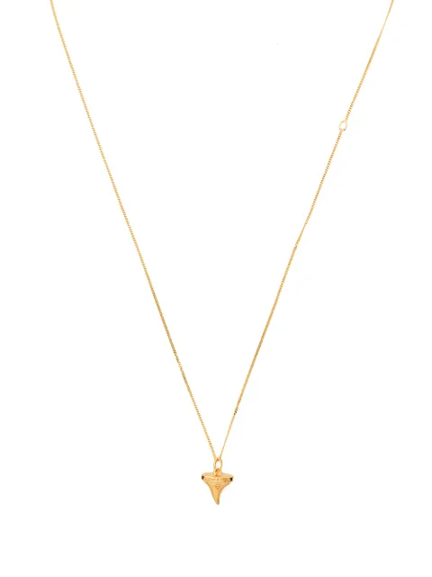 True Rocks shark tooth pendant necklace Gold SHARKTOOTHPENDANTGOLDWOMEN