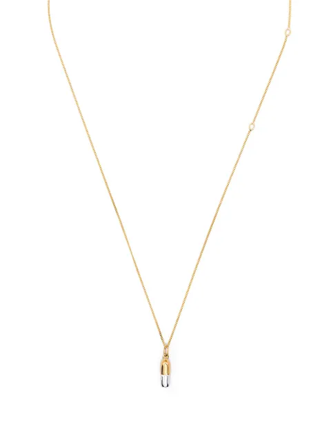 True Rocks pill pendant necklace Gold NEWMINIPILLPENDANTTWOTONESILVERANDGOLDWOMEN