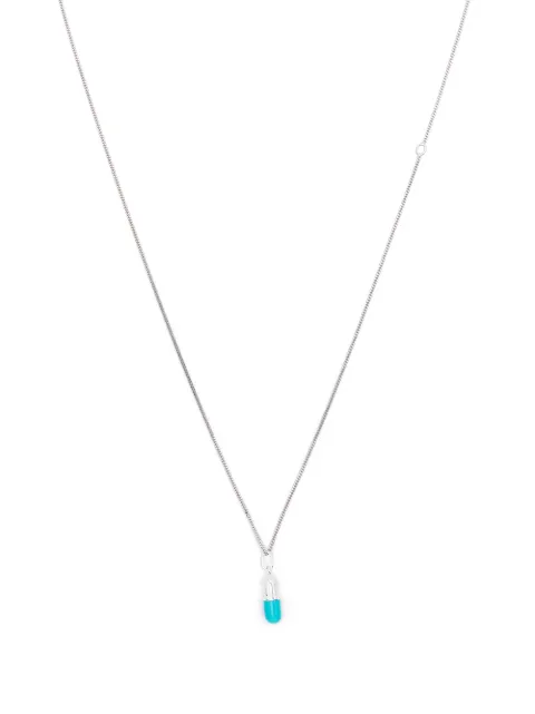 True Rocks pill pendant necklace Silver NEWMINIPILLPENDANTSILVERANDTURQUOISEWOMEN
