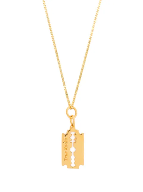 True Rocks mini razor pendant necklace Gold MINIRAZORPENDANTGOLDWOMEN
