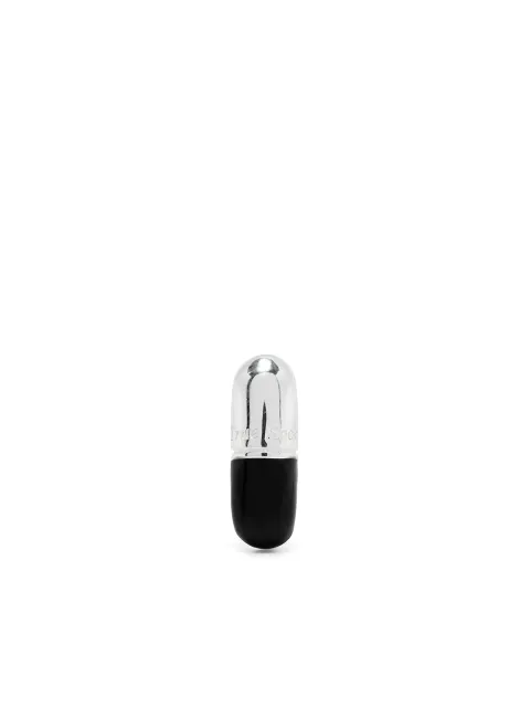 True Rocks single pill stud earring Silver SILVERBLACKPILLSTUDEARRINGSINGLEWOMEN