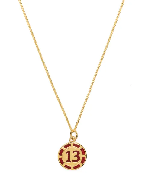 True Rocks Vegas 13 poker chip pendant necklace Gold VEGAS13POKERCHIPNECKLACEWOMEN