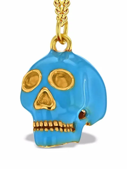 True Rocks skull pendant necklace Gold NEWTURQUOISEGOLDSKULLNECKLACEWOMEN