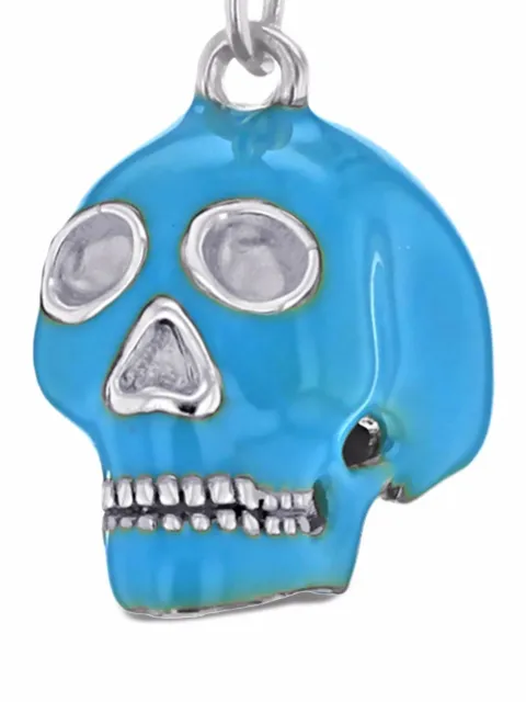 True Rocks skull pendant necklace Blue NEWTURQUOISESILVERSKULLNECKLACEWOMEN