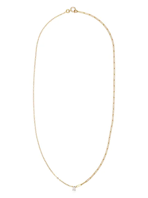 Yvonne Léon 18kt yellow gold diamond necklace Gold COLLSOLITAIRPOIROJ