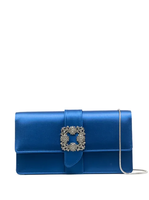 Manolo Blahnik Capri clutch bag Blue XX0792