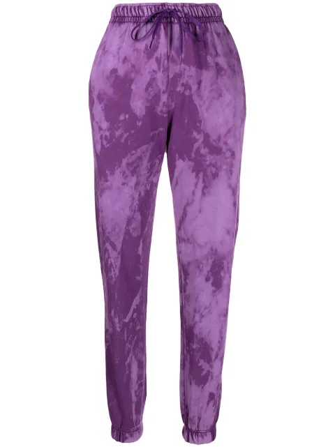 IRENEISGOOD tie-dye print track pants Purple IGSP003