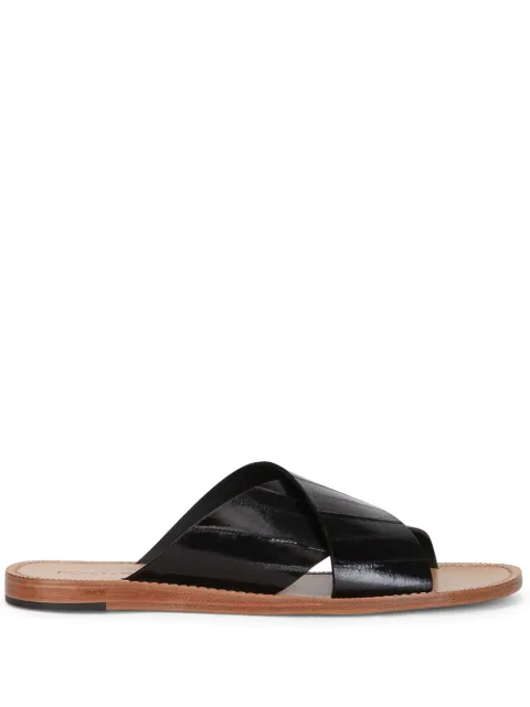 Dolce & Gabbana Pantheon leather sandals Black A80225A8M24