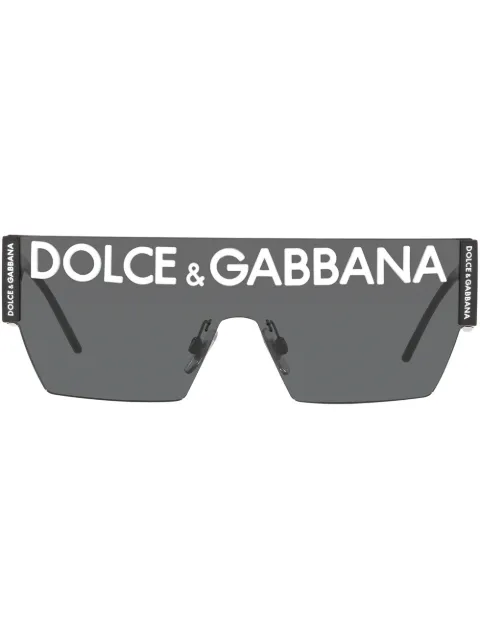 Dolce & Gabbana Eyewear DG Logo oversized-frame sunglasses Black VG2233VM187