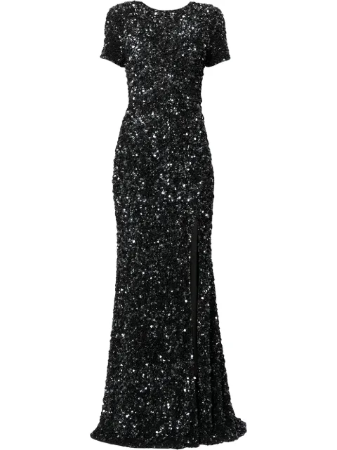 Rachel Gilbert Nixie sequin-embellished gown Black 21RRG60816