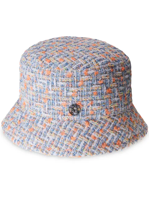 Maison Michel Axel tweed bucket hat White 2290024001
