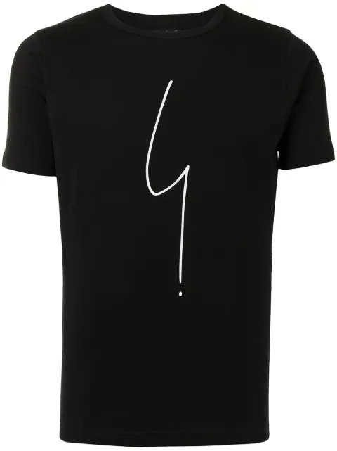agnès b. scribble-print cotton T-shirt Black EA65SE30