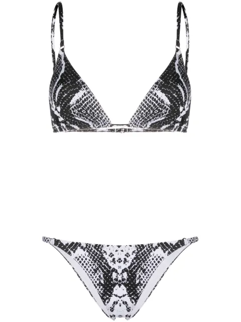Noire Swimwear Snake Tanning bikini Black NSW165