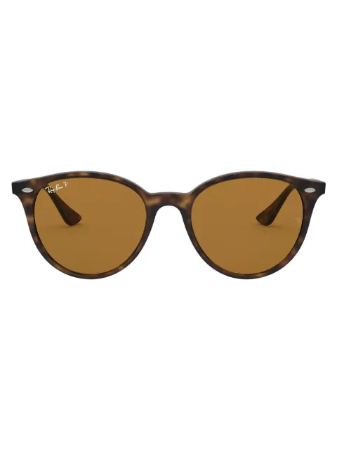 Ray-Ban round-frame tinted-lens sunglasses Brown 0RB4305