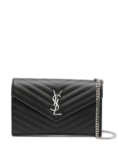 Saint Laurent quilted leather shoulder bag Black 377828BOW021000