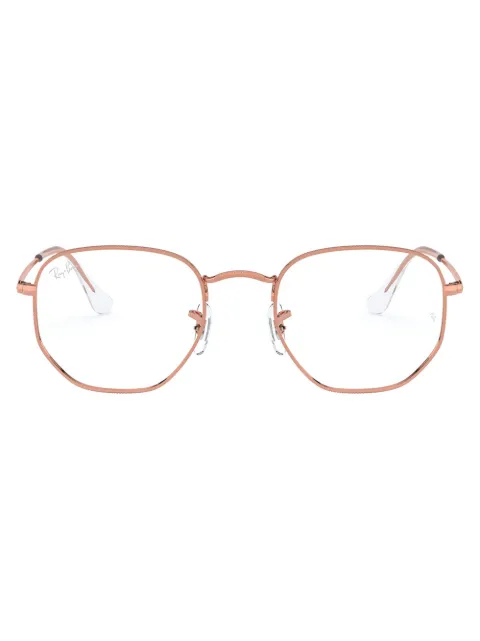 Ray-Ban geometric-frame glasses Pink RB6448