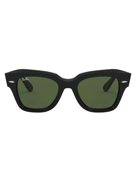 Ray-Ban State Street square-frame sunglasses Black RB218690131