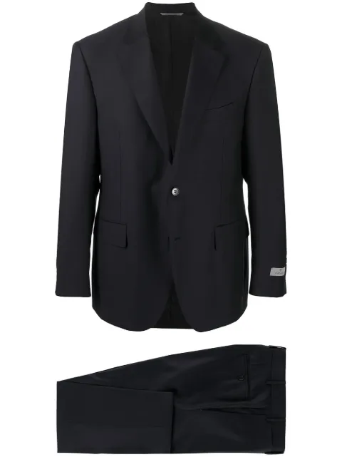 Canali single-breasted wool suit Blue BF00758112