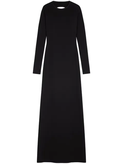 Givenchy cut-out long-sleeve maxi dress Black BW21494Z93
