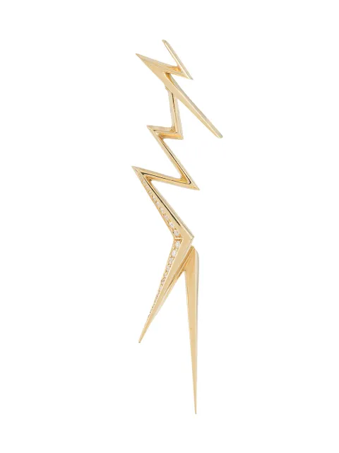 LE STER 18kt yellow gold diamond Thunderflash jacket and right ear stud earring Gold THUNDERFLASHJACKETANDSTUDSRIGHTEAR