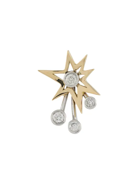 LE STER 18kt yellow and white gold diamond Rocket left earring Gold ROCKETEARRINGSINGLELEFTEAR