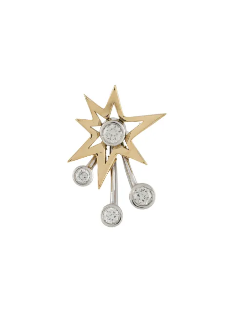 LE STER 18kt yellow gold and white diamond Rocket right earring Gold ROCKETEARRINGSINGLERIGHTEAR