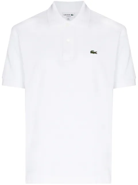 Lacoste logo-patch short-sleeve polo shirt White L121200